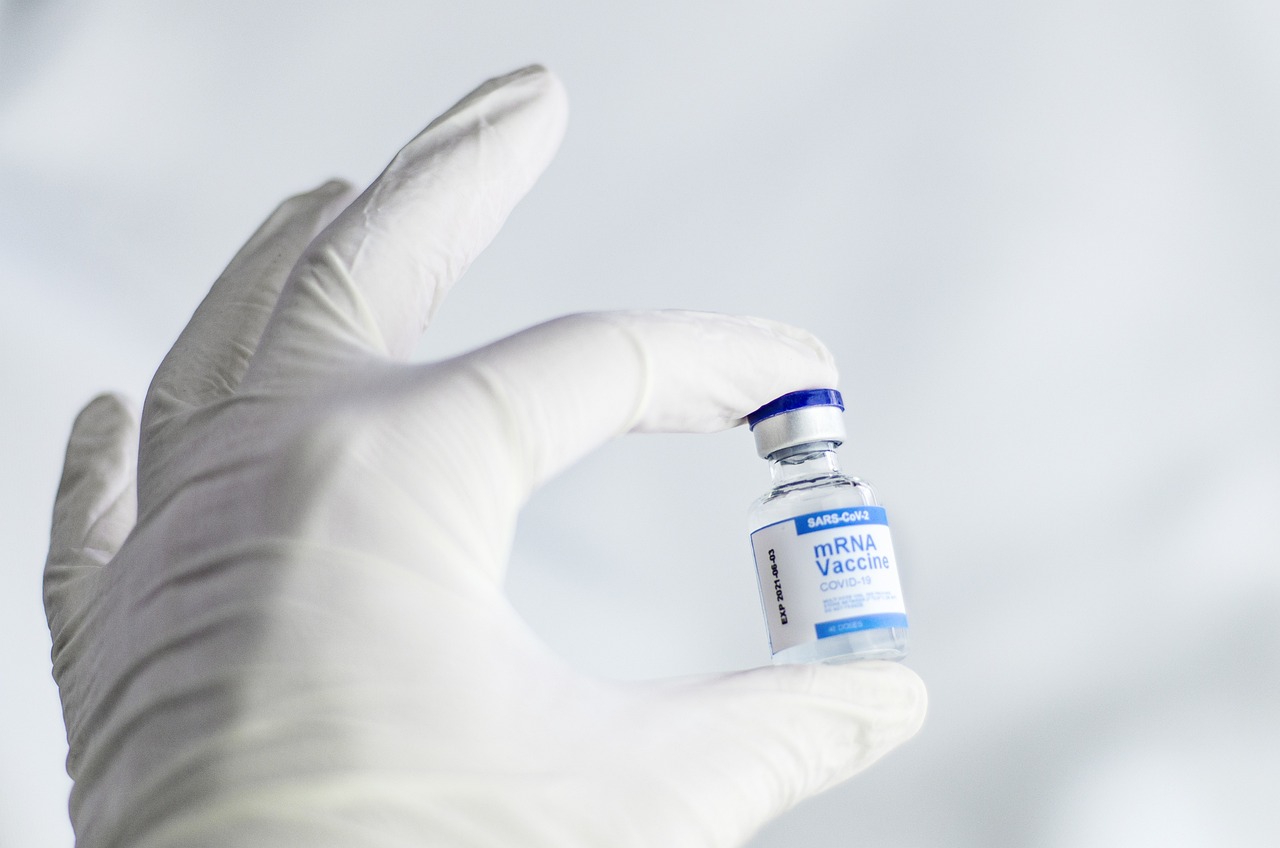 Potje met mRNA-coronavaccin van Pfizer
